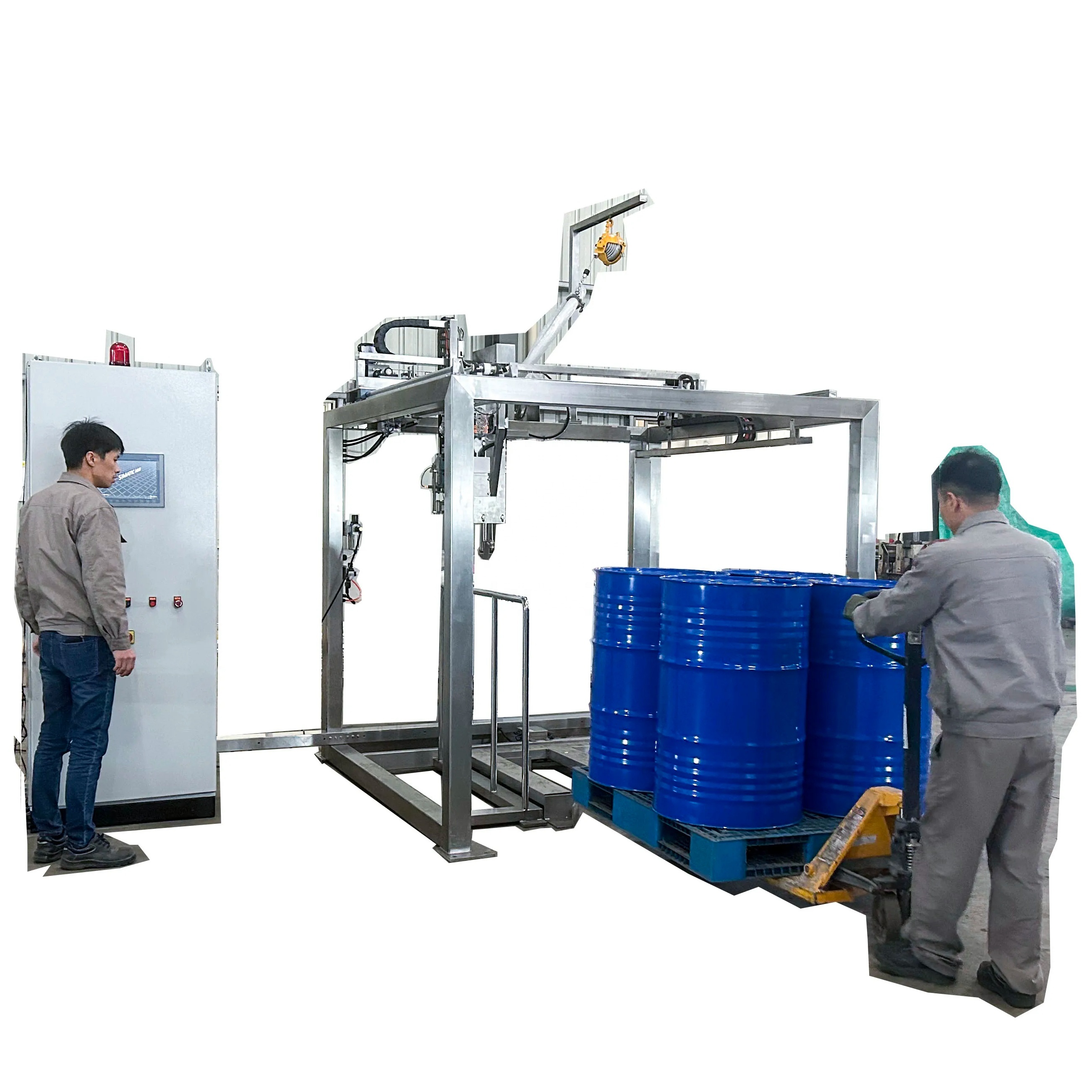Automatic Electric Visual Type Pallet Filling Machine for Beverage & Chemicals with 220V 415V 440V Power Options